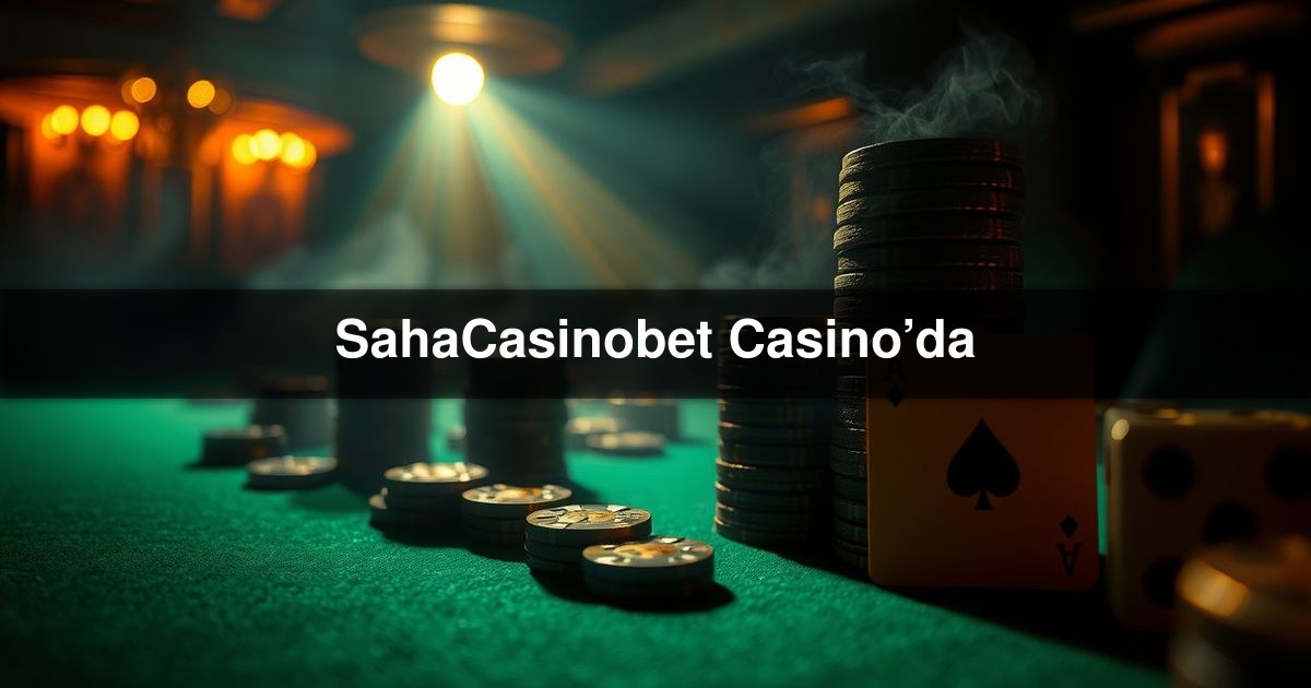 SahaCasinobet Casino’da